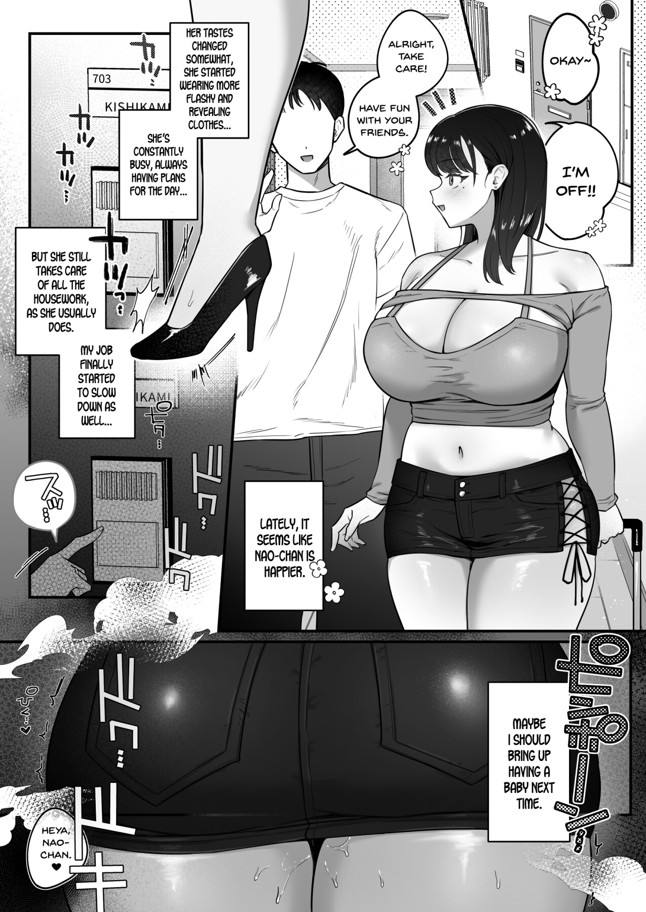Hentai Manga Comic-Masochistic Neighbor's Onahole Wife - A story of reuniting with a former sex friend and re-educating her with my huge dick-Read-43